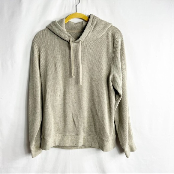 Everlane Other - EVERLANE The Waffle Knit Hoodie Heathered Oatmeal in Medium